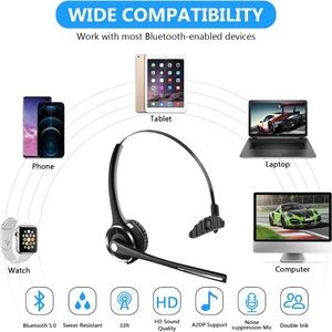 Giveet Bluetooth Headset w/Charging Dock